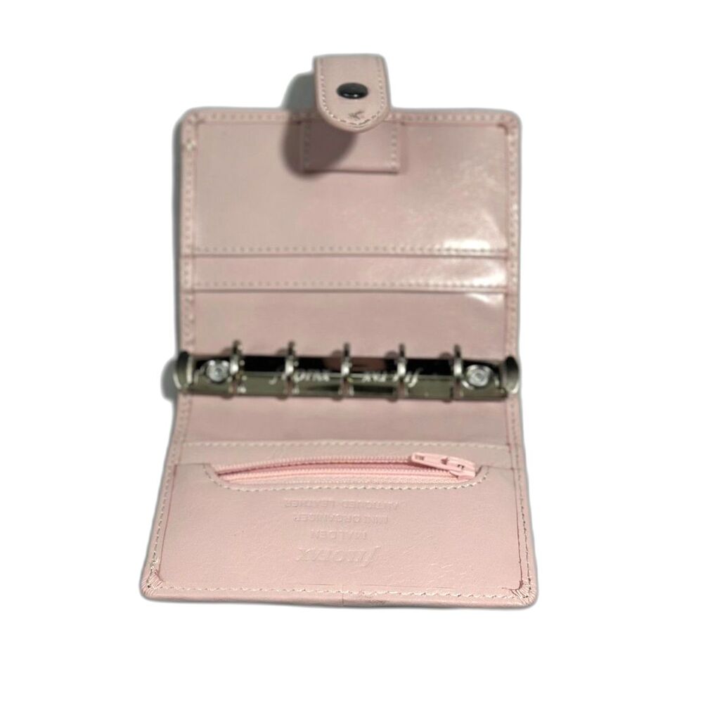 filoFAX Pink Leather Snap Wallet - Picture 3 of 6